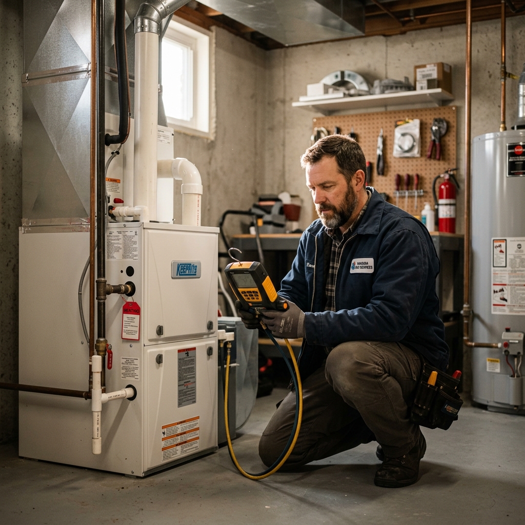 HVAC professional in Burlington, Ontario — editorial portrait.